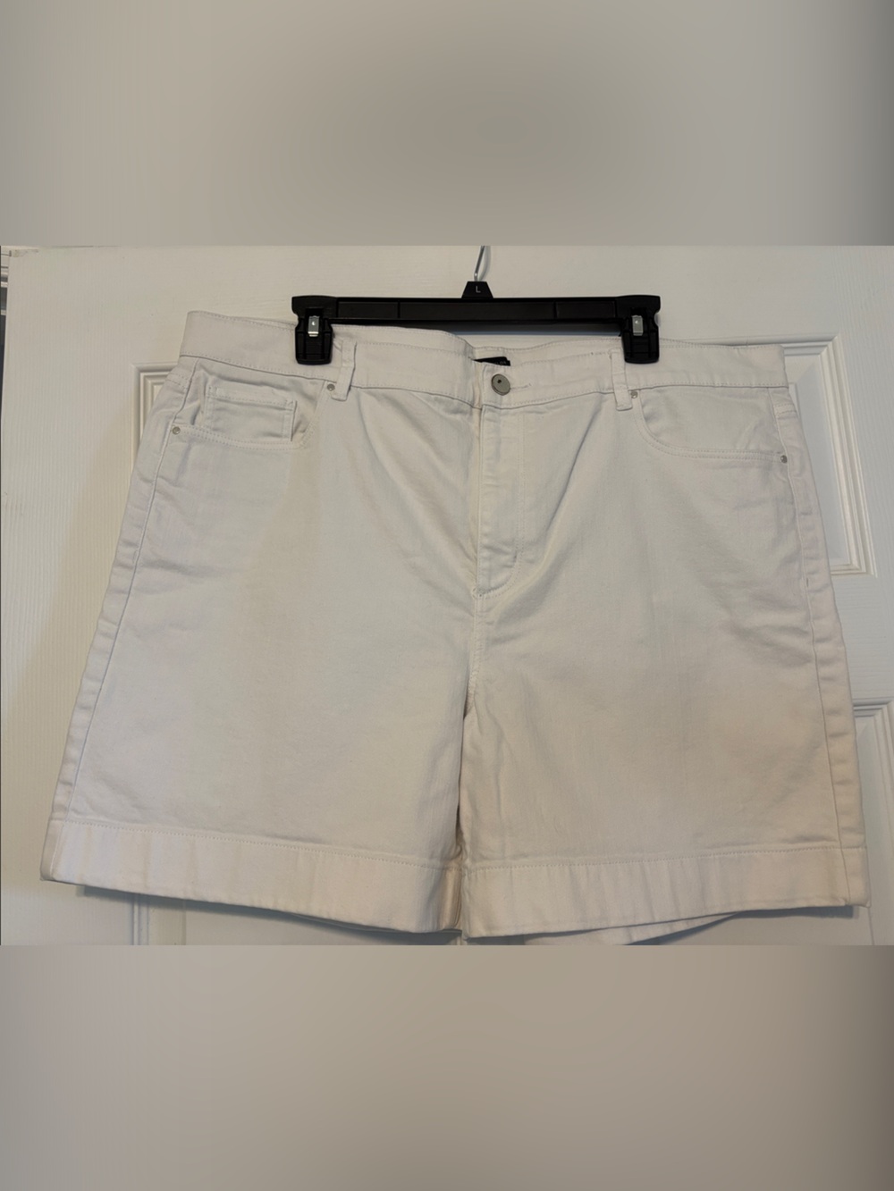 Ann Taylor Factory White Denim Jean Shorts